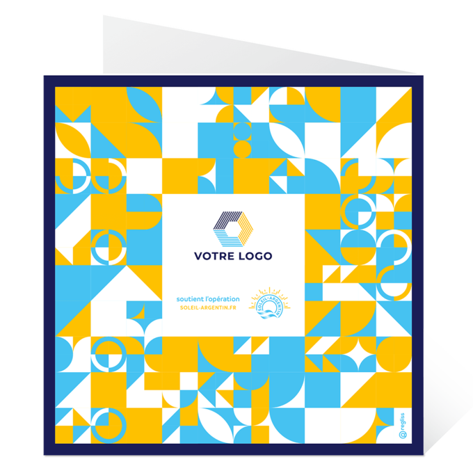 Carte de voeux entreprise - Geometrico uno